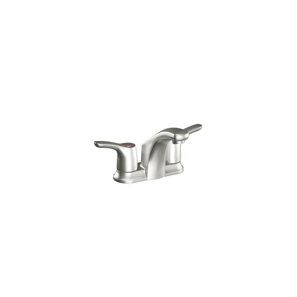 Brushed Nickel Two-Handle Bathroom Faucet